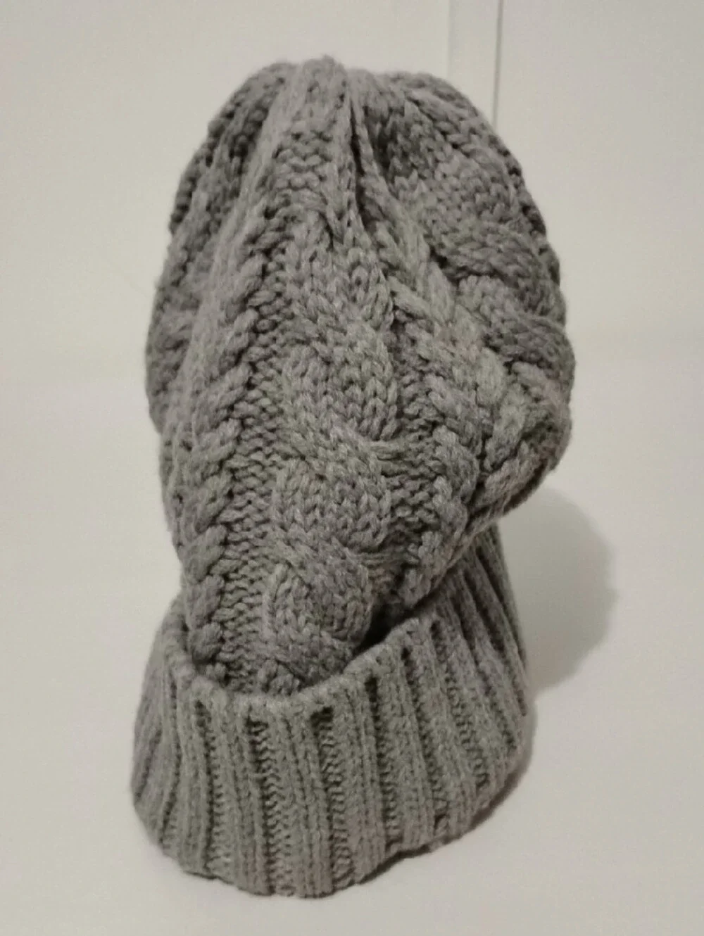 Timberland‎ Light Gray Cable Knit Beanie